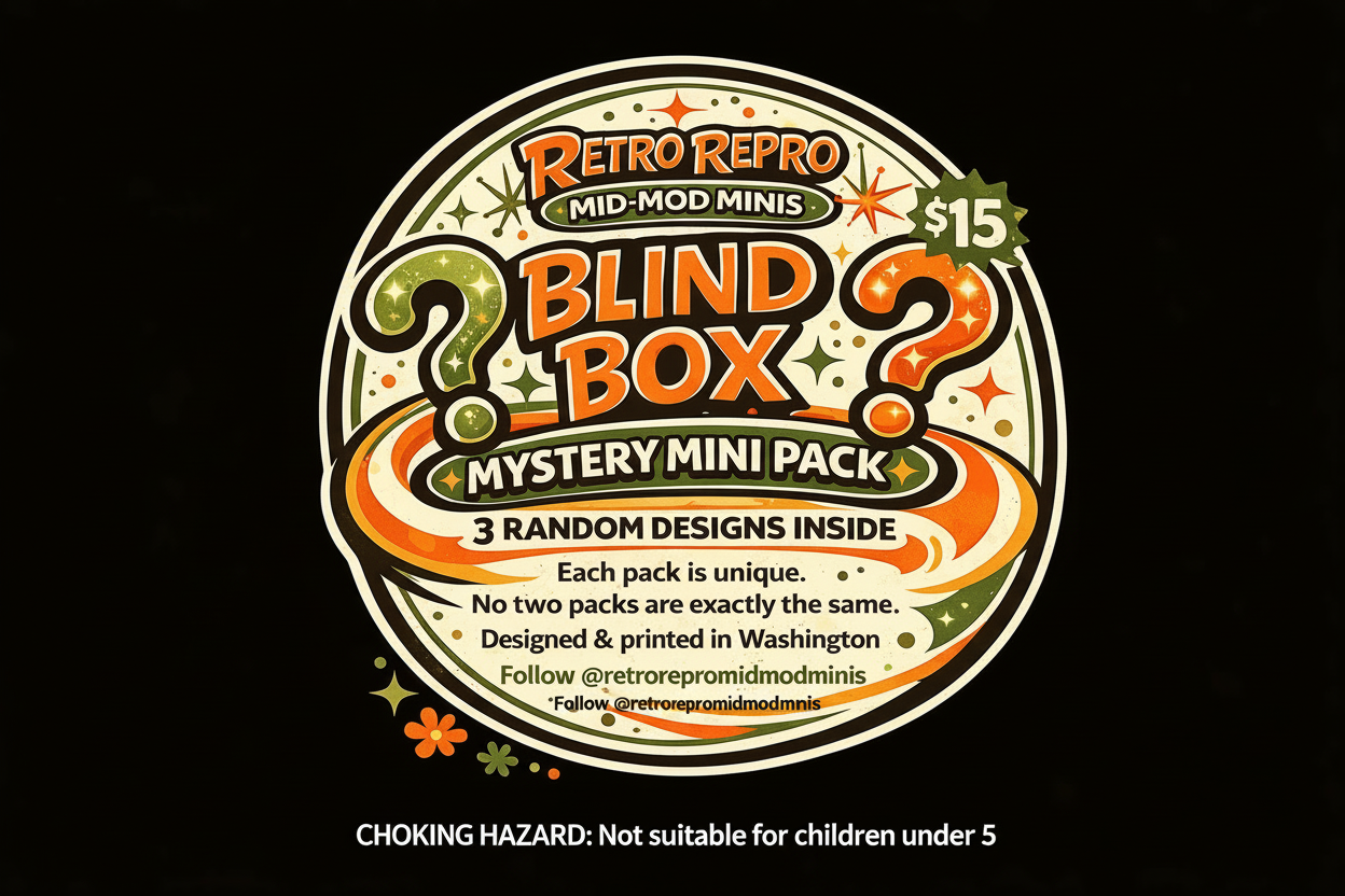 Retro Repro Mid-Mod Minis™ Blind Box – Series One (Limited Edition)